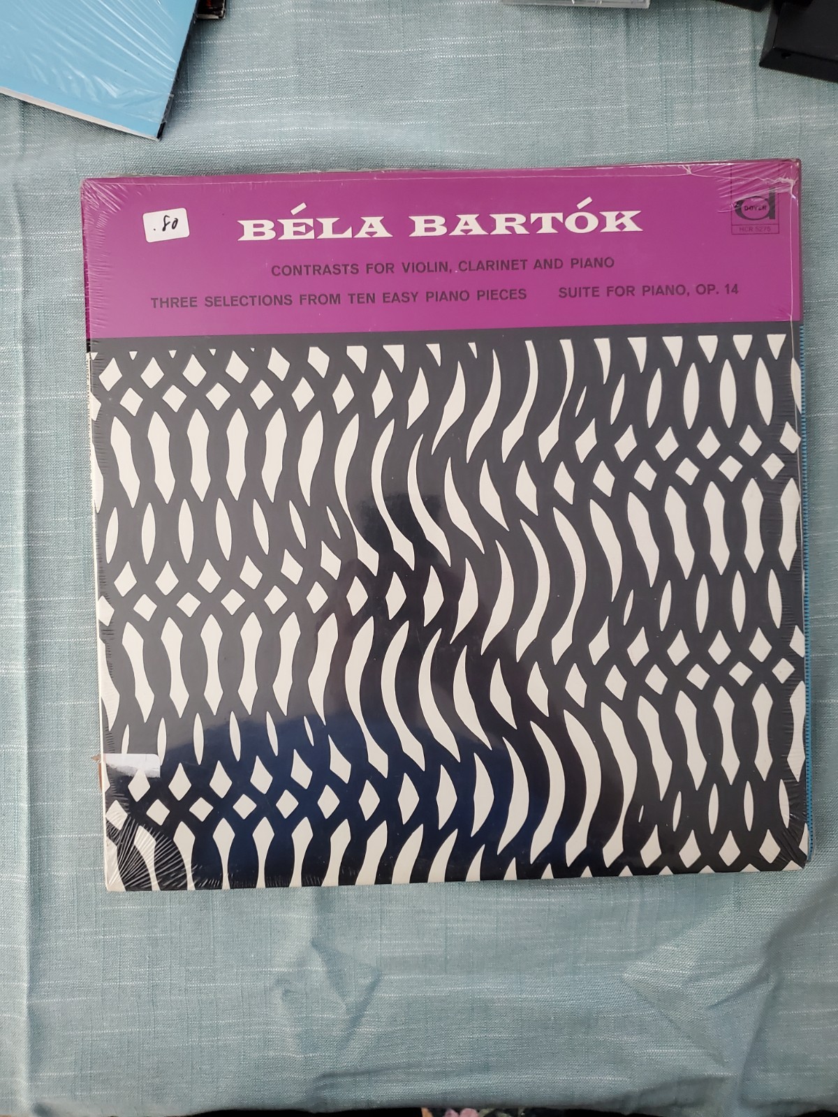 Béla Bartók ‎– 'Contrasts For Violin, Clarinet And Piano' LP SEALED Classical US