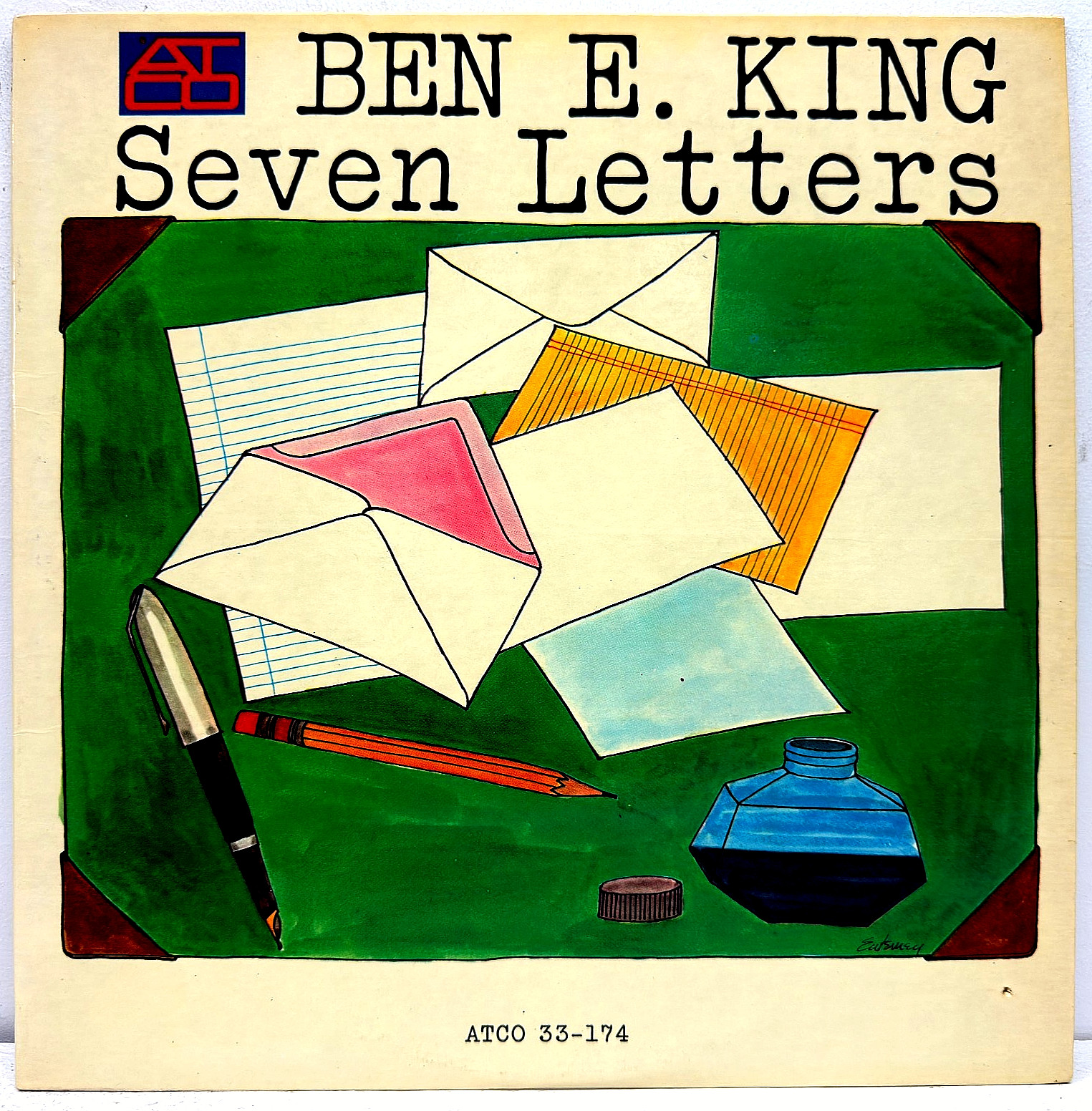 Ben E. King Seven Letters 1964 Vinyl LP ATCO 33-174 Mono Original Press