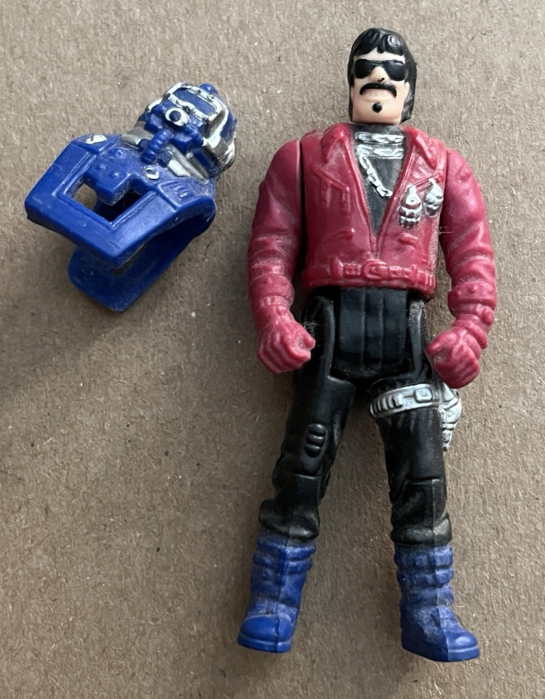 Catapulta Sly Rax Pit Stop M.A.S.K. Modellino Mask Kenner 1987 con maschera/casco