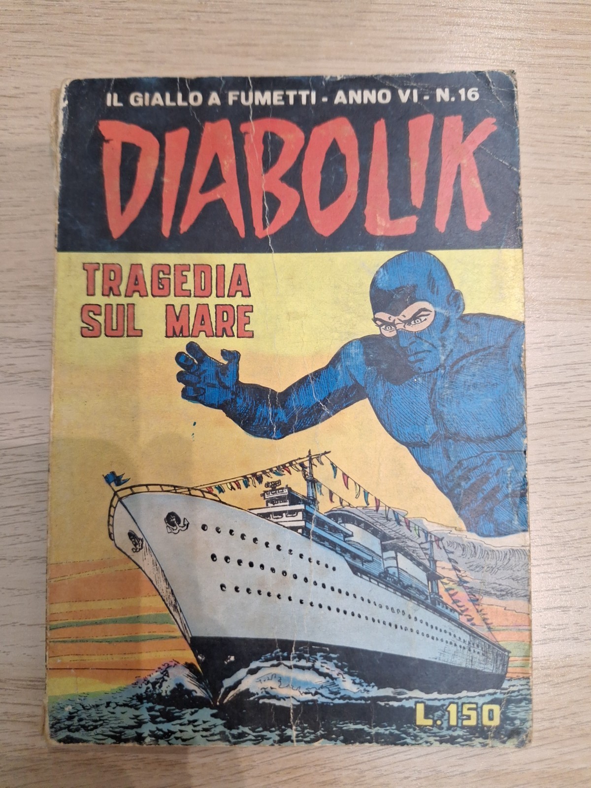 DIABOLIK ANNO VI-6°, N. 16 ORIGINALE 1967