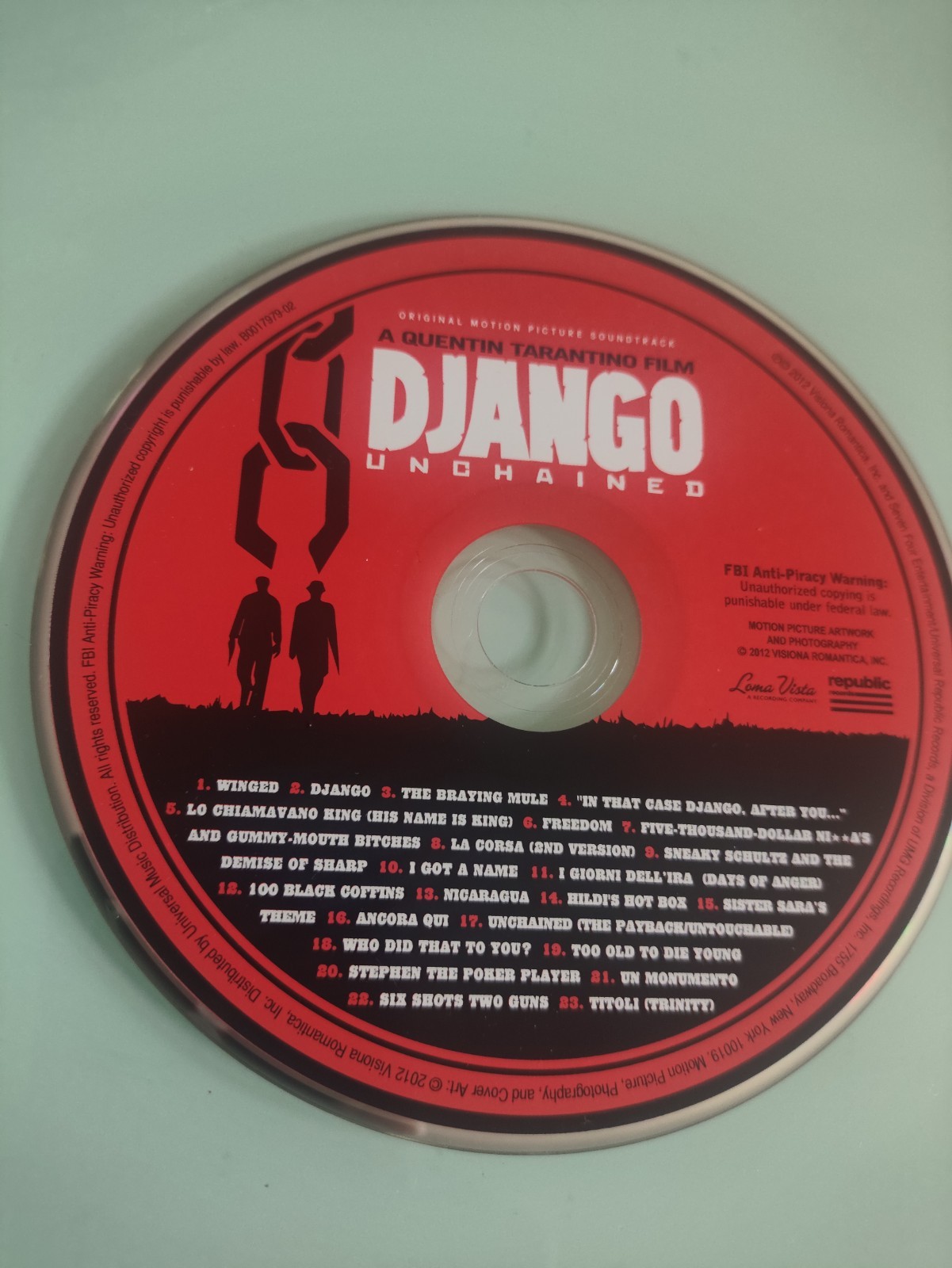 Various - Django Unchained (Original Motion Picture Soundtrack) CD **disc only**