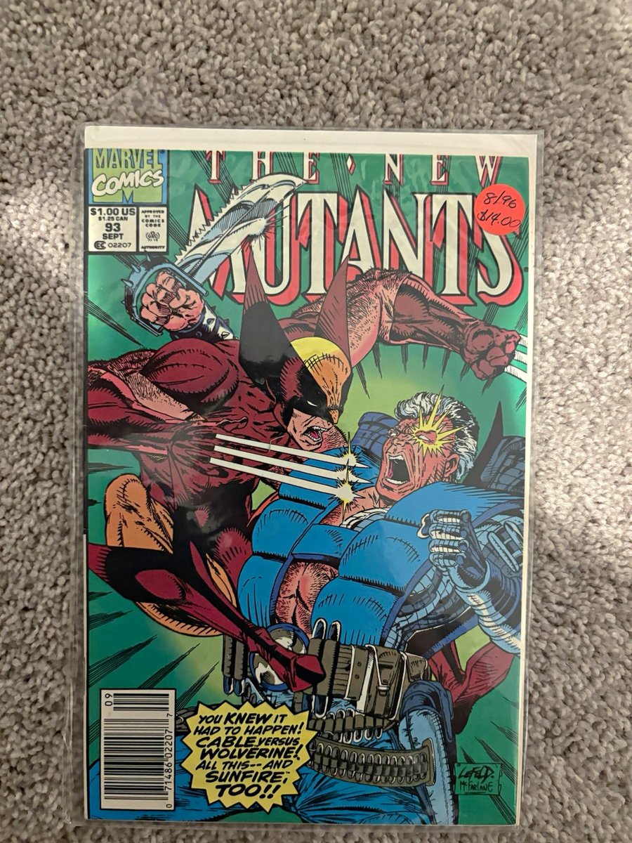 Marvel I Nuovi Mutanti #93 Fumetto Claremont Wolverine Cable Liefeld