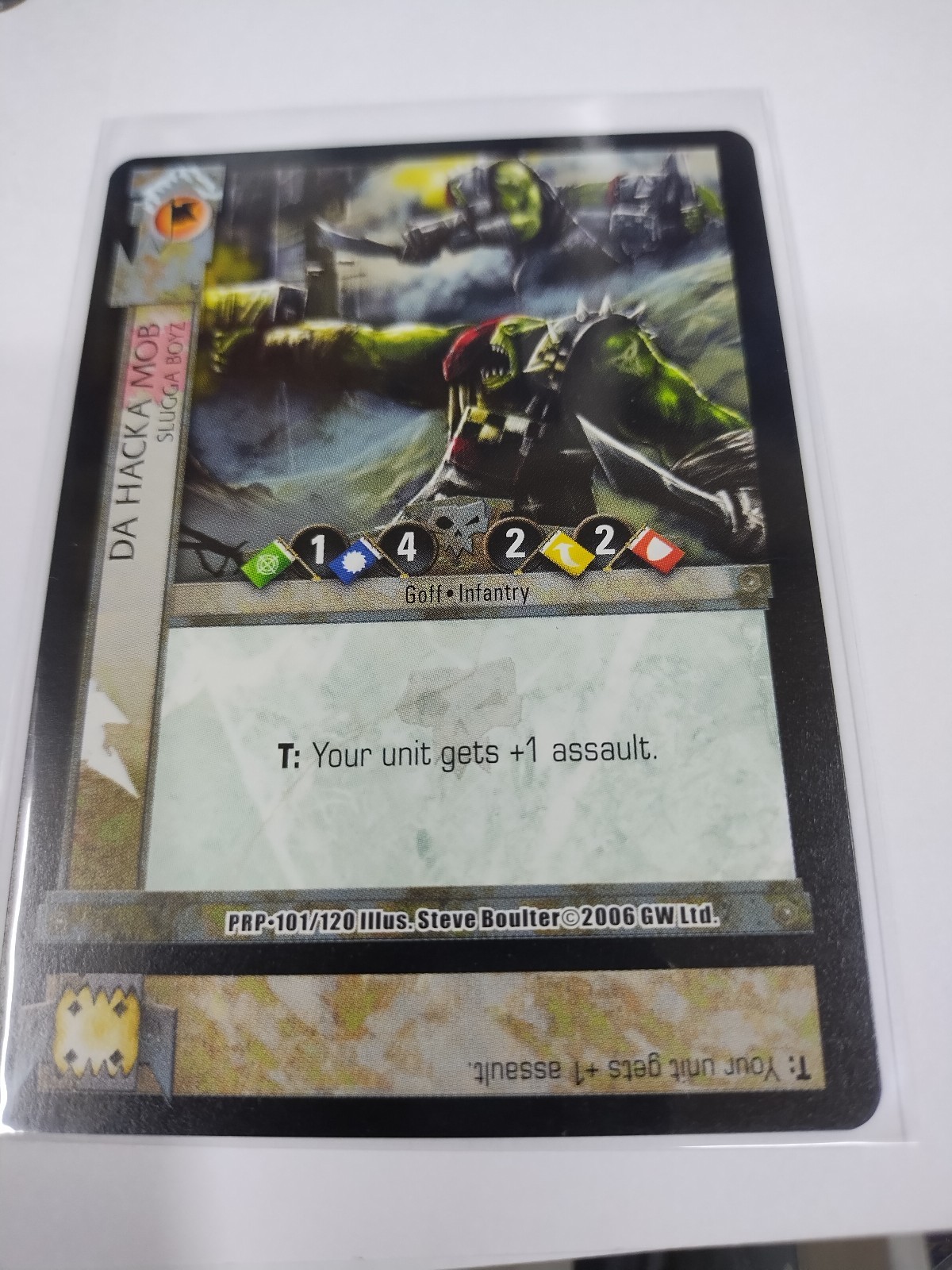 RARA CARD 101/120 WARHAMMER W40K DARK MILLENNIUM COME NUOVA 2006 Prophecies Peril Prp