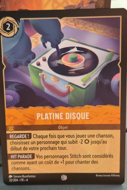 Disney Lorcana Platine Disque 32/204 FR – Stitch