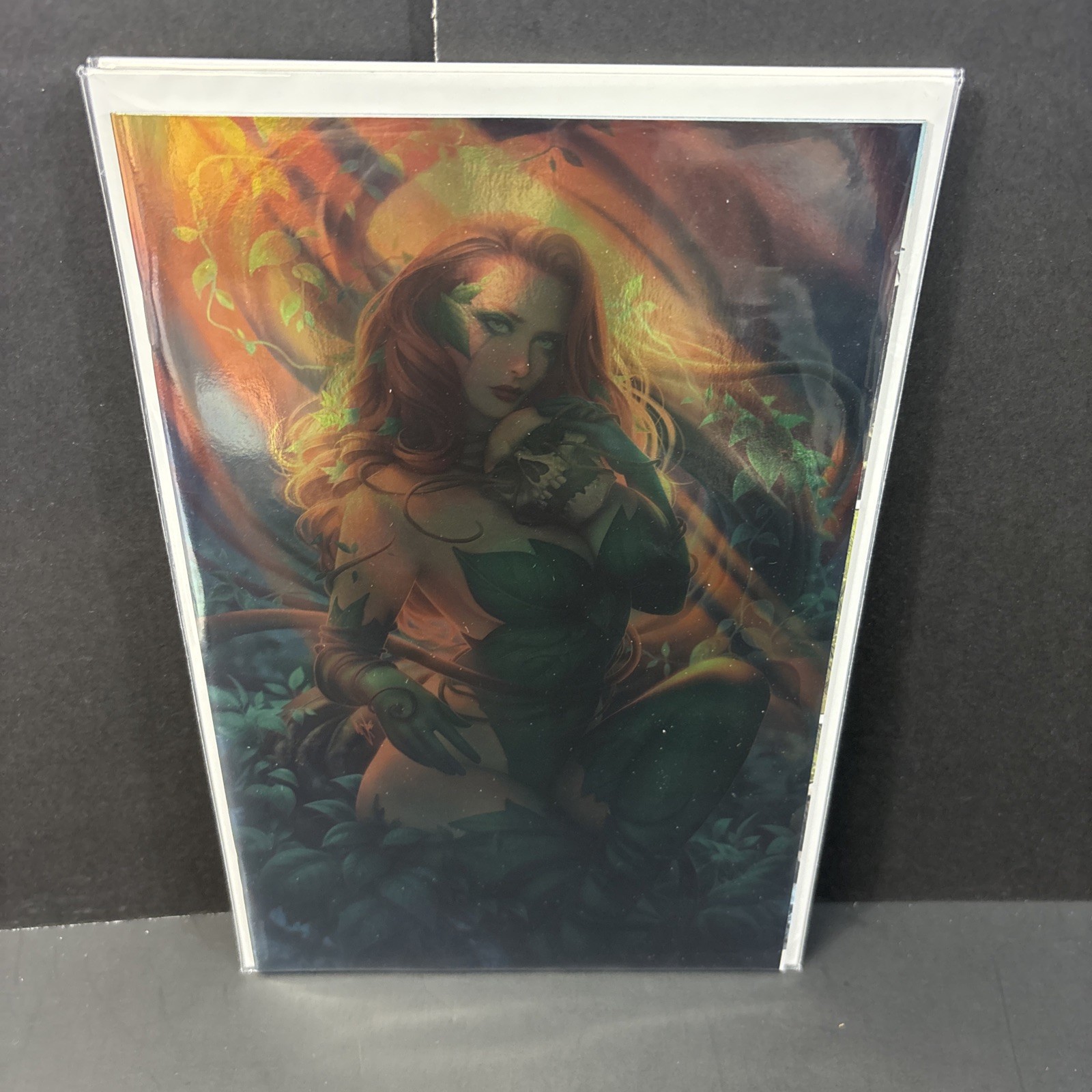 Poison Ivy #1 Warren Louw 1:100 variante Virgin Foil quasi nuovo immacolato 9,8 contender