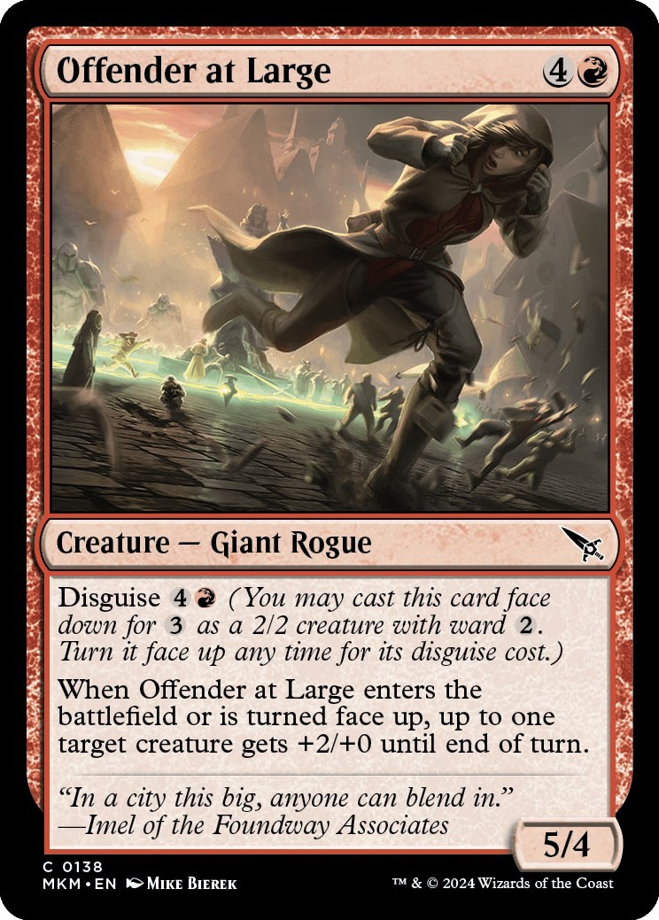 Offender at Large Foil [MKM - 138] Near Mint - EN - Magic