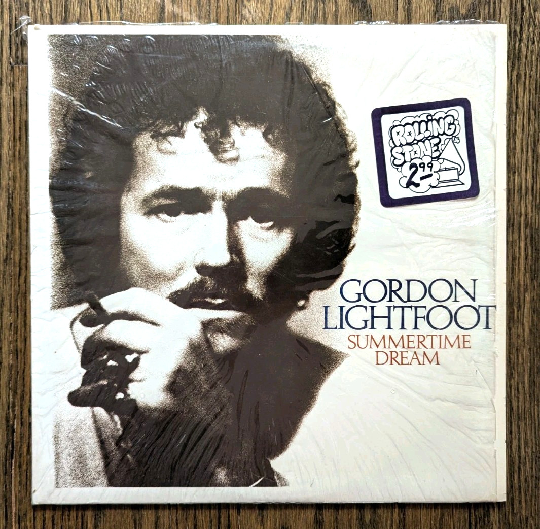 Gordon Lightfoot - Summertime Dream LP vinyl w/ "Wreck Of The Edmund Fitzgerald"