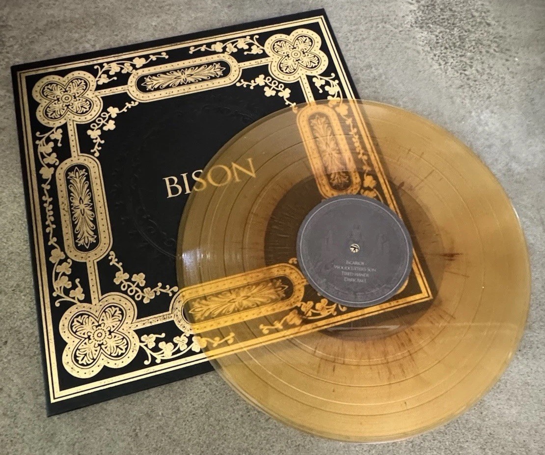 Bison Quill Vinyl LP 2011 Yellow Embossed Cover The Last Bison Psych Rock World