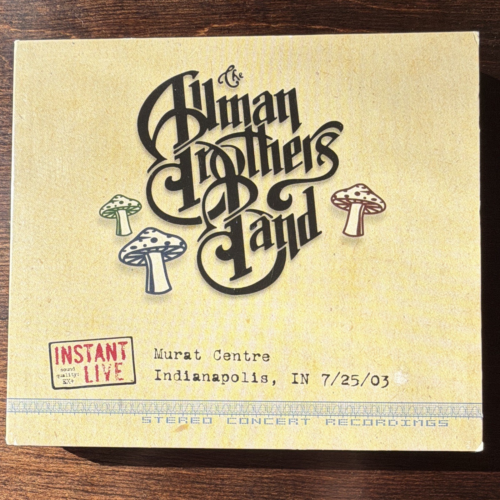 The Allman Brothers Band Instant Live Murat Centre Indianapolis, IN 7/25/03 CD