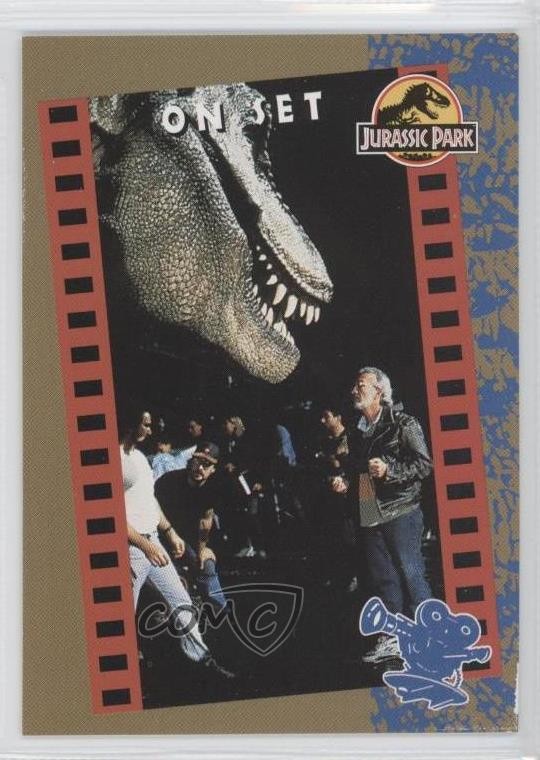 1993 Topps Jurassic Park Steven Spielberg On Set #72 0b5