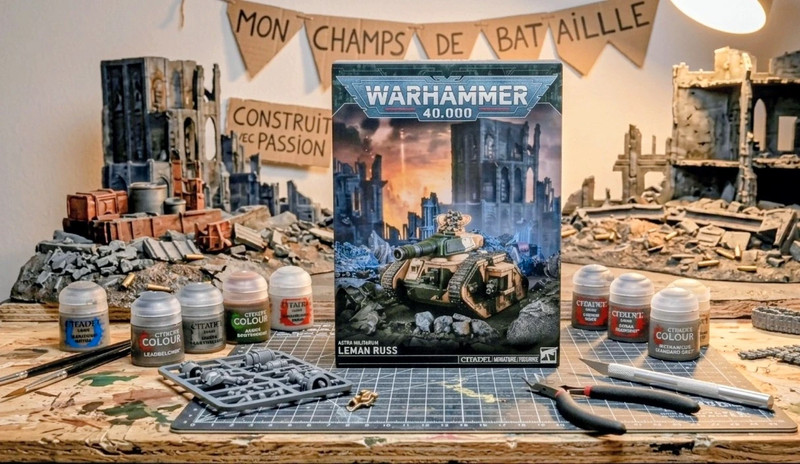 Warhammer 40,000 - Astra Militarum : Leman Russ (1 Figurine/Char, Neuf scellé)