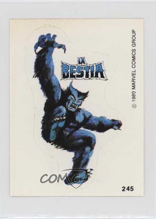 1980 Terrabusi Marvel Collezione Supereroi La Bestia Bestia #245 0xu0