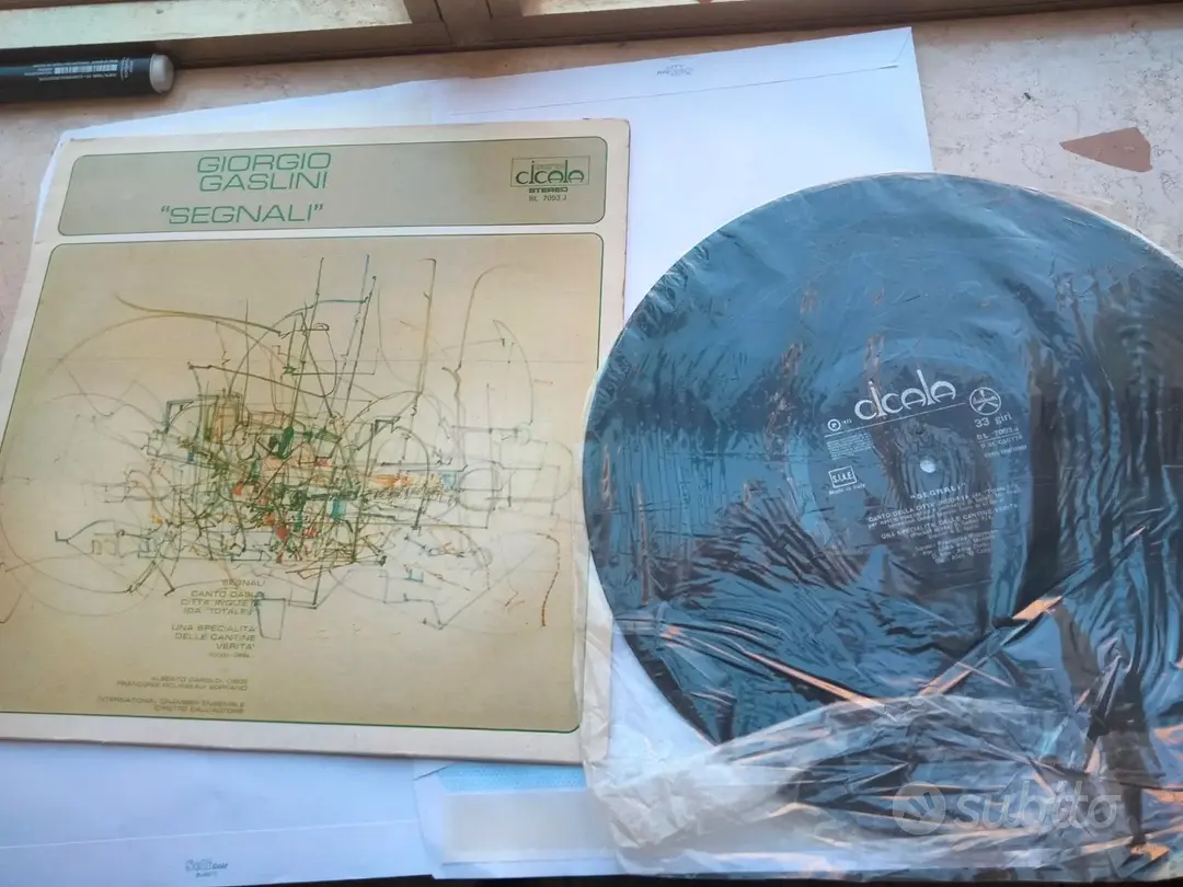 lp giorgio gaslini 33 giri segnali ost vinile