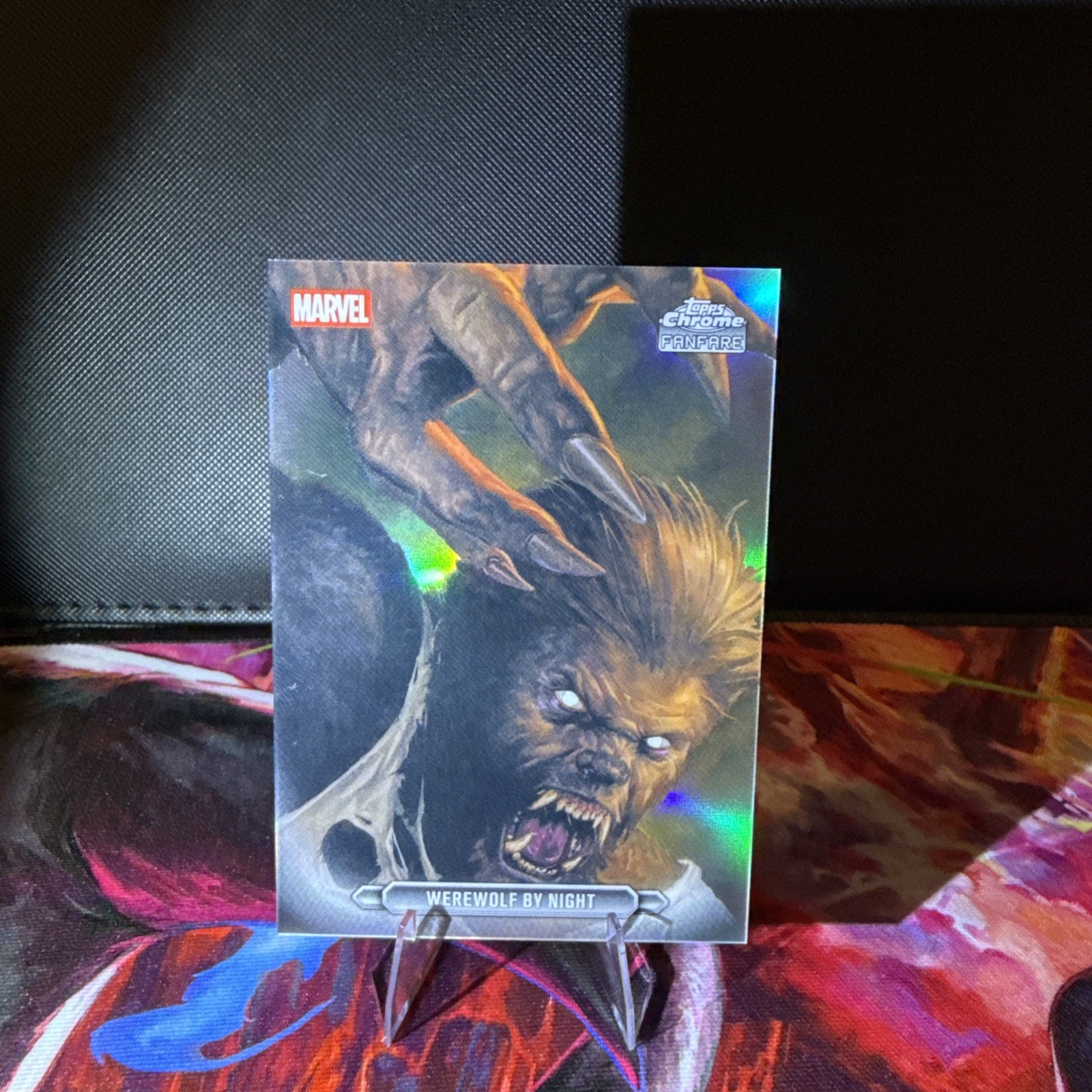 Topps 2026 Chrome Marvel Comics Inserto Fanfara FF-47 Lupo Mannaro di Notte