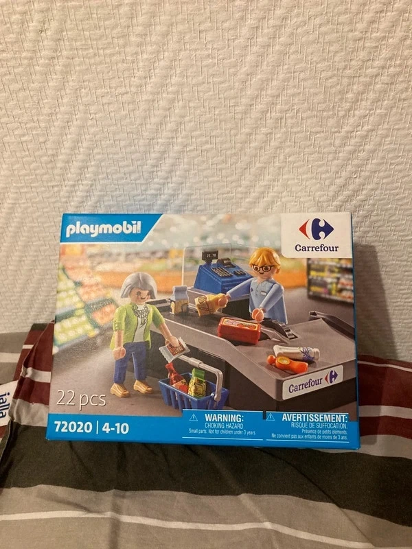 Playmobil Carrefour 72020 -Caisse de supermarché (Complet)