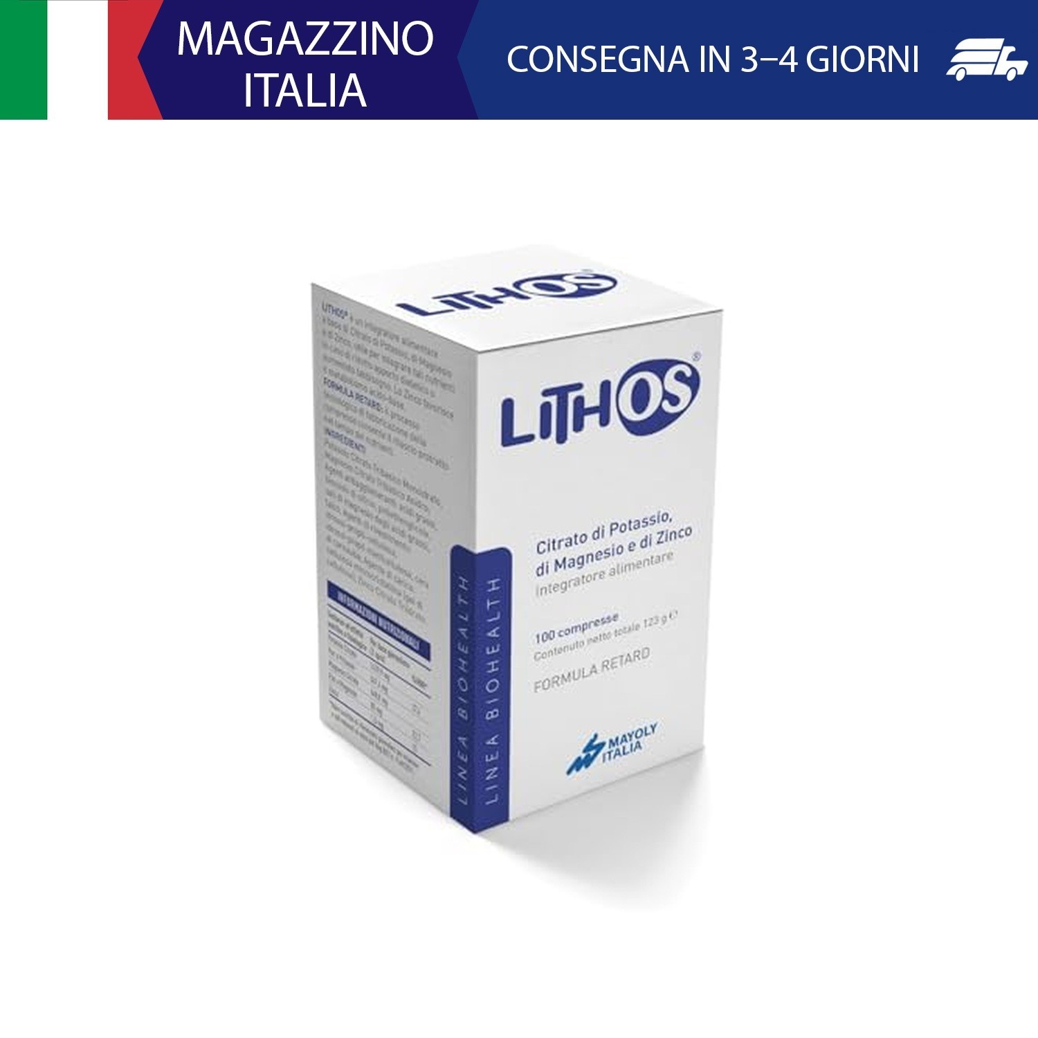 Bio-health Lithos® PLUS - Integratore Alimentare a Base di Citrato di Magnesio e