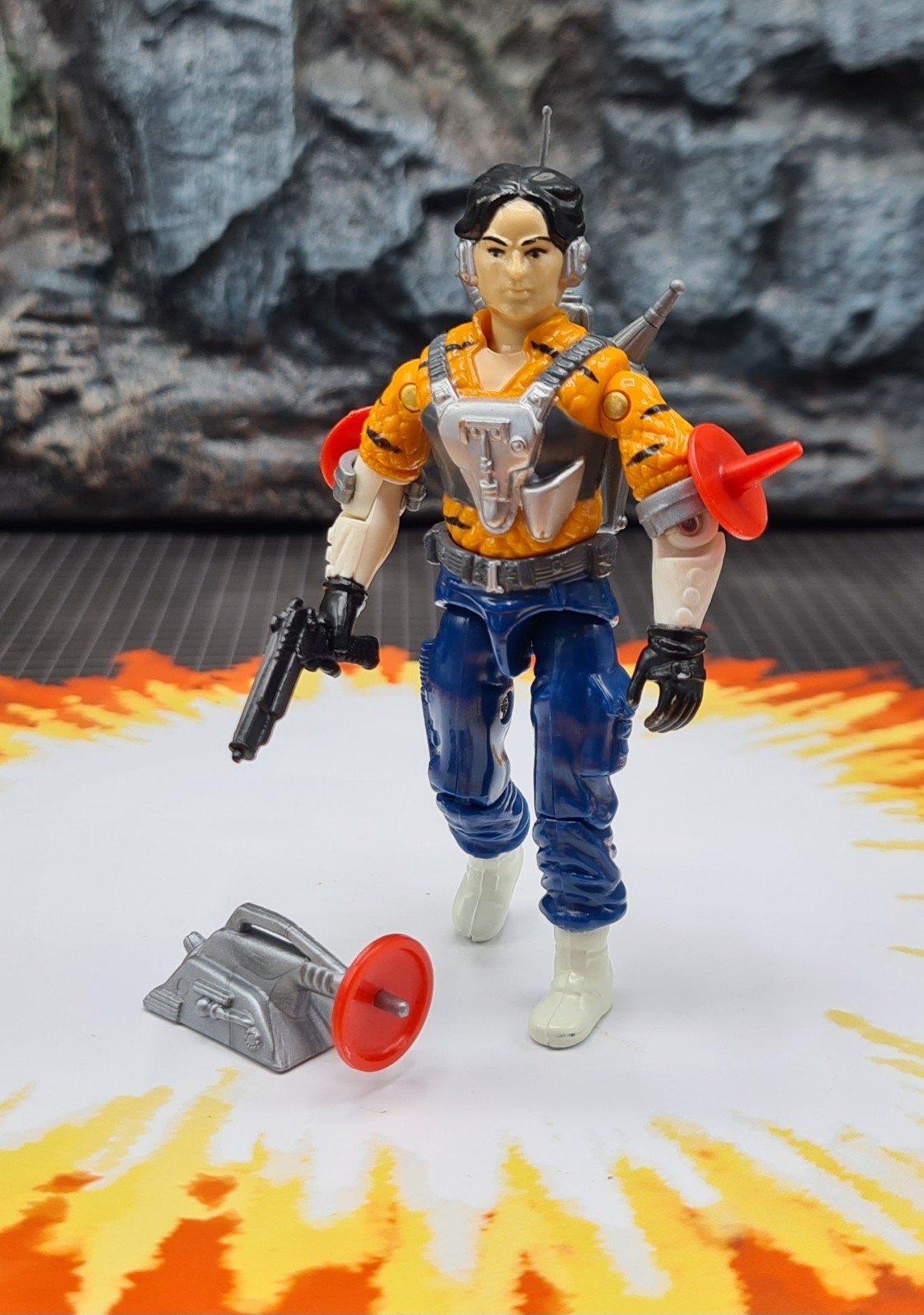 Vintage GI Joe Action Force Psyche Out Euro Exclusive 1990 originale completo