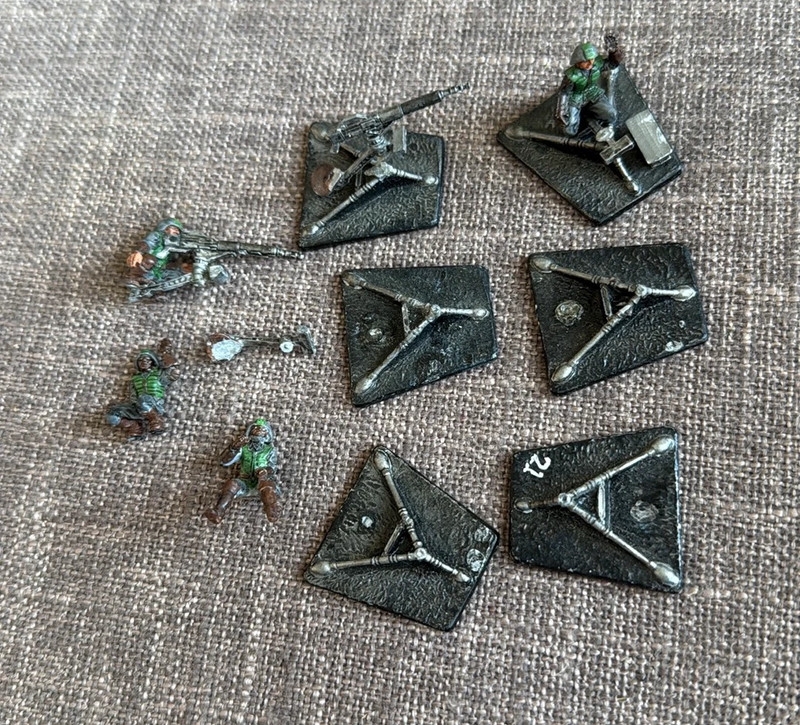 Ral Partha Kurita Heavy Machine Gun and Crew