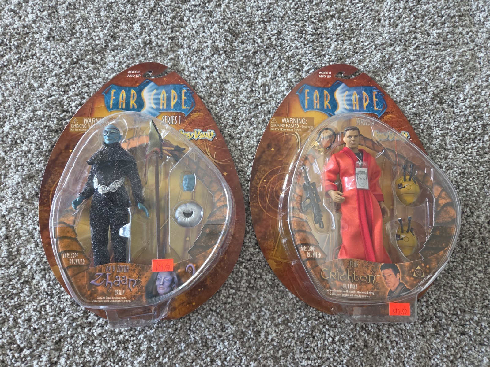 Toy Vault Farscape John Crichton "I Do, I Think" & Pa'v Zotoh Oralla SIGILLATO
