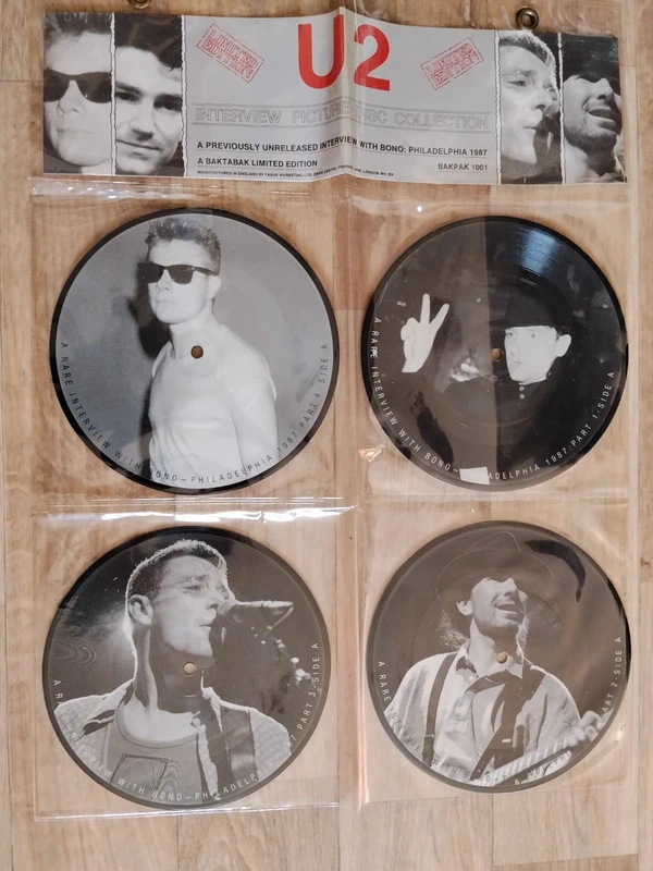 U2 - Picture Discs Pack -U2 – A Previously Unreleased Interview With Bono: Philadelphia 1987