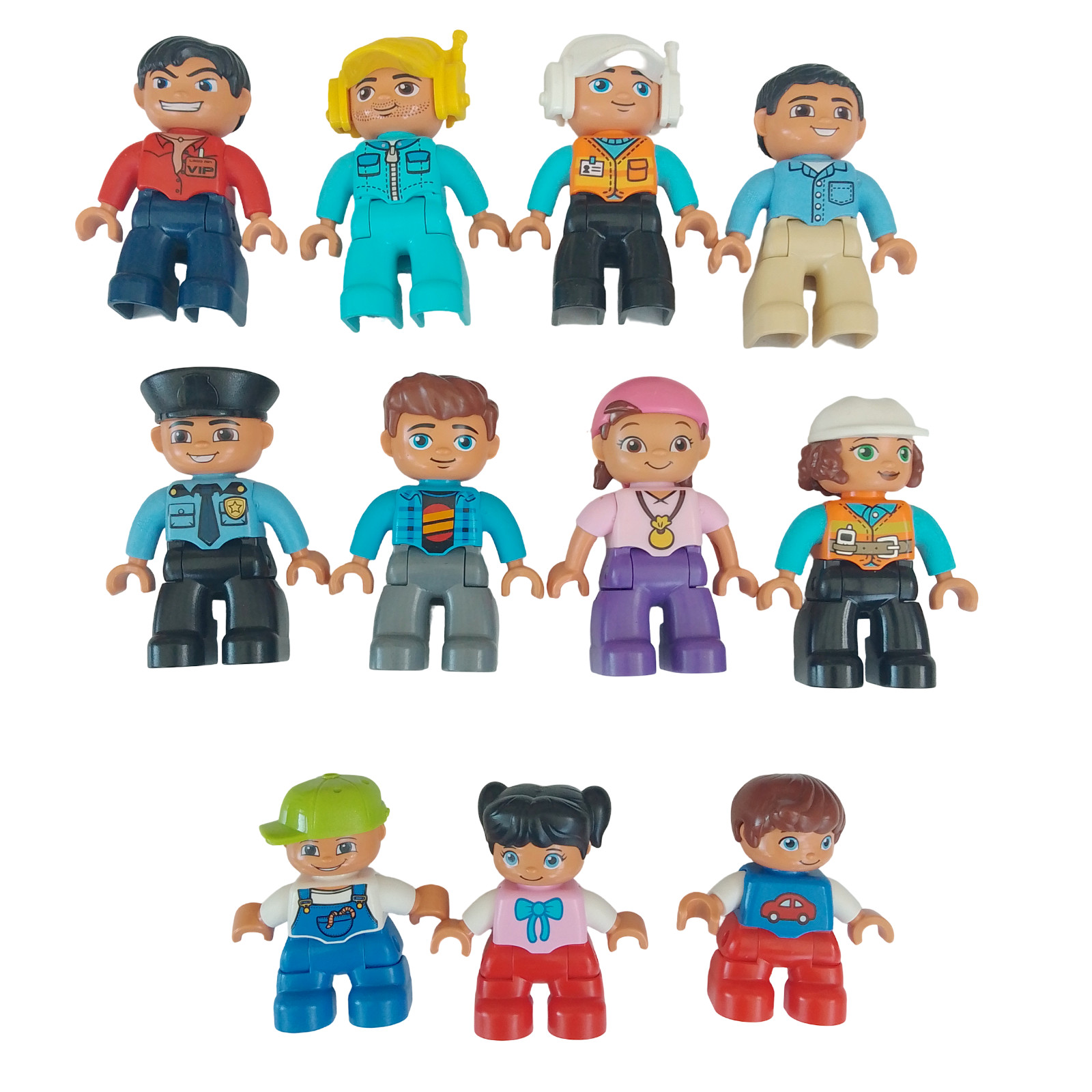 LEGO DUPLO Figurine People Bundle x11 Lotto Lavoro Figurine Giocattolo di Ricambio