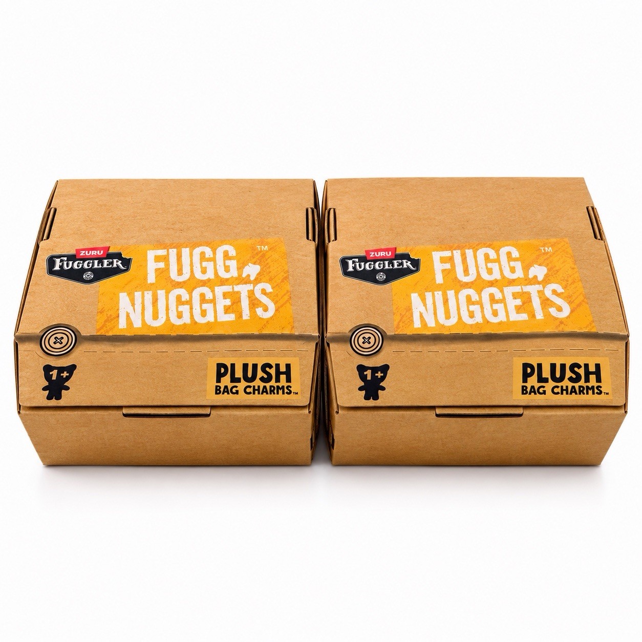 Lot x2- Zuru Fuggler, Fugg Nuggets, Plush Keyring, 3.5 inches tall, sealed boxes