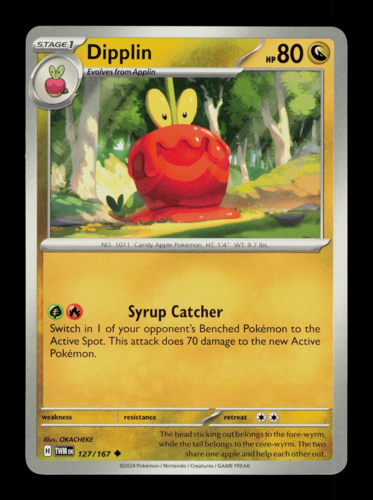 Dipplin 127/167 Pokemon Maschera del Crepuscolo Trading Card TCG