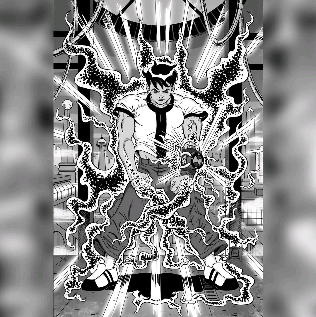 Absolute Ben Ten #1 B&W NOIR Omaggio LTD 200 🔥 