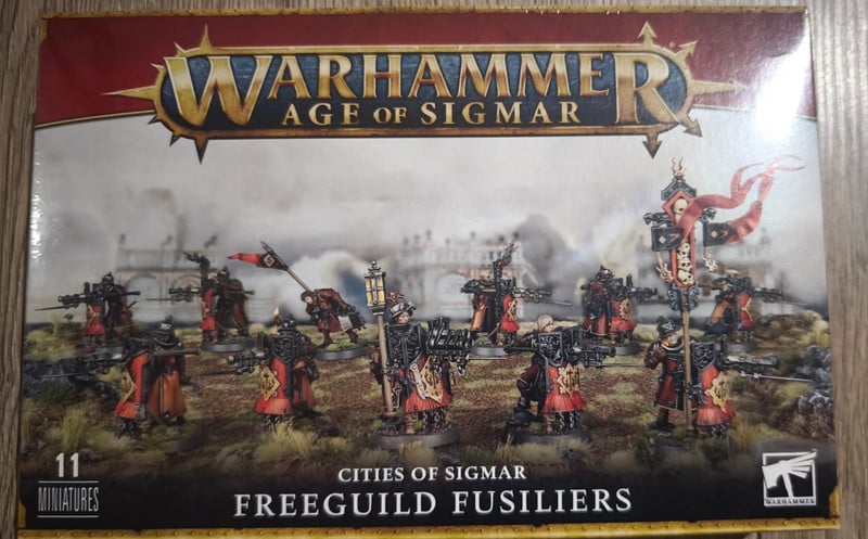 Games Workshop Warhammer Age of Sigmar Freeguild Fusiliers Cities of Sigmar Neuf