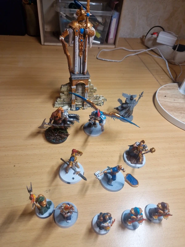 Warhammer Stormcast Eternals Konvulut 12 Teile inkl.Wäcjhter statue