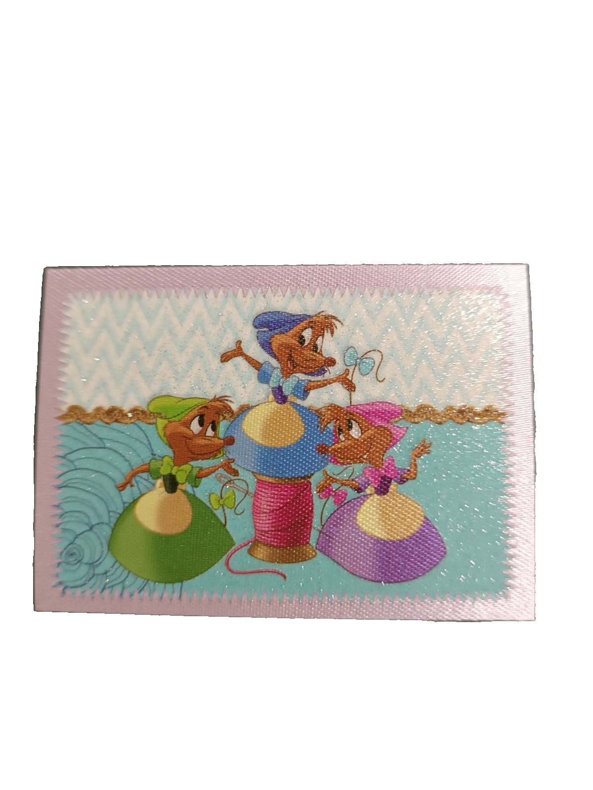 Figurina Disney Princess Panini 2015 # 124 Cenerentola Topini Speciale Glitter