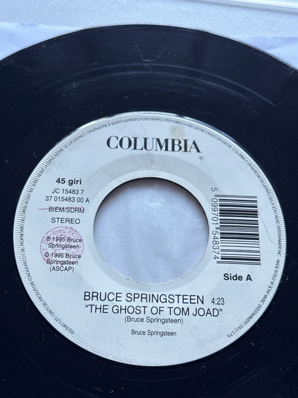 Bruce Springsteen - Ghost Of Tom Joad b/w Michael Jackson - Earth Song 1985 Italy 7” Jukebox series