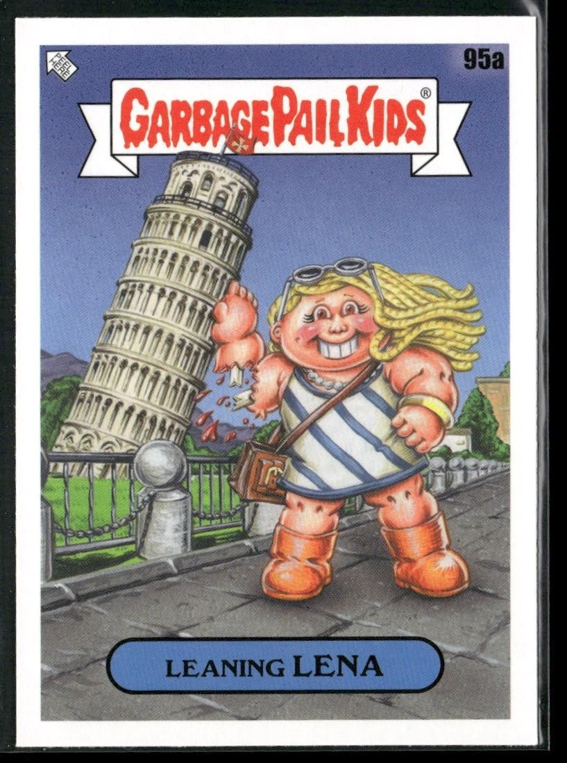 Spazzatura secchio bambini LEANING LENA 95a card Topps set base non sportivo vintage