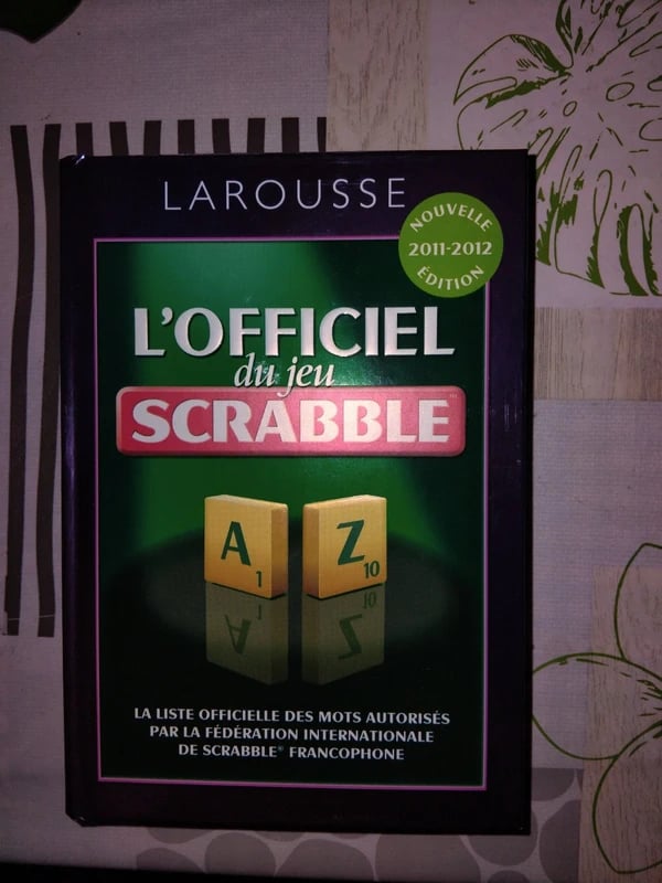 Dictionnaire L officiel du jeu Scrabble