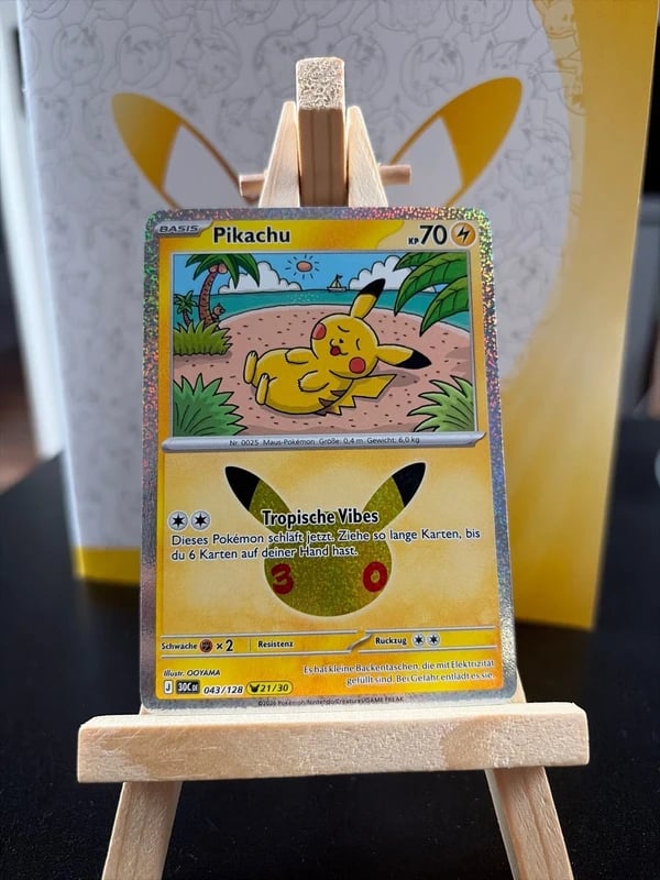 Pikachu 43 (21) 30 C Pokémonkarte