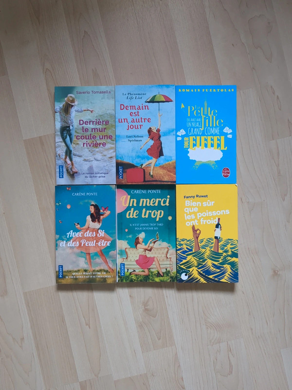 Lot 6 livres de poche