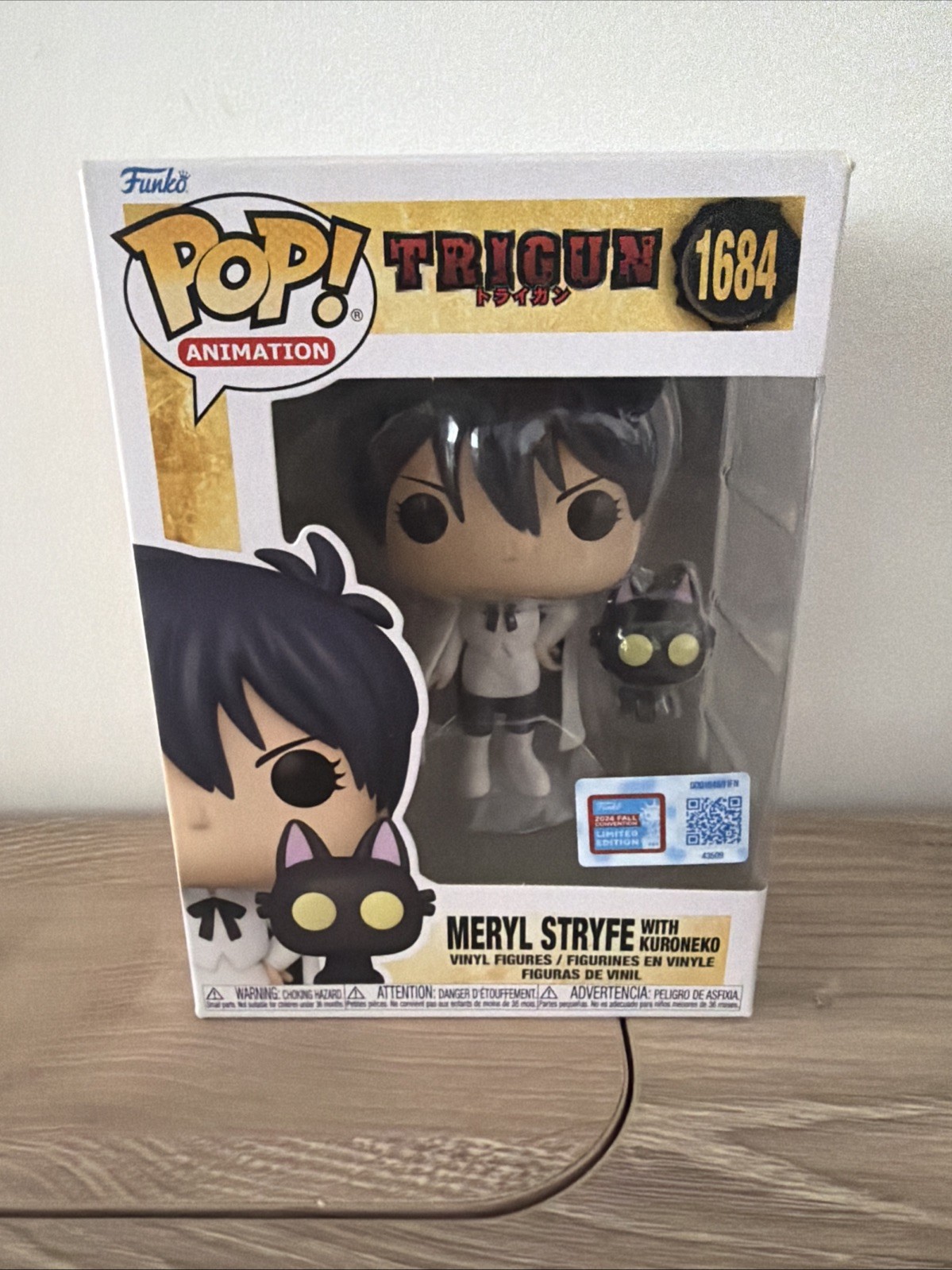 Funko Pop Animation #1684 Trigun Meryl Stryfe NYCC 2024 Edizione Limitata Ufficiale Con