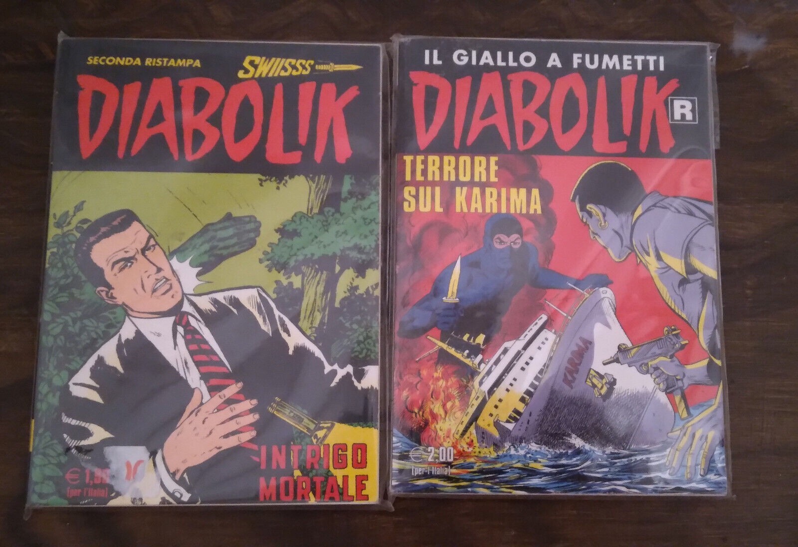 DIABOLIK RISTAMPA 149 INTRIGO MORTALE+ 594 TERRORE SUL KARMA- OTTIMO