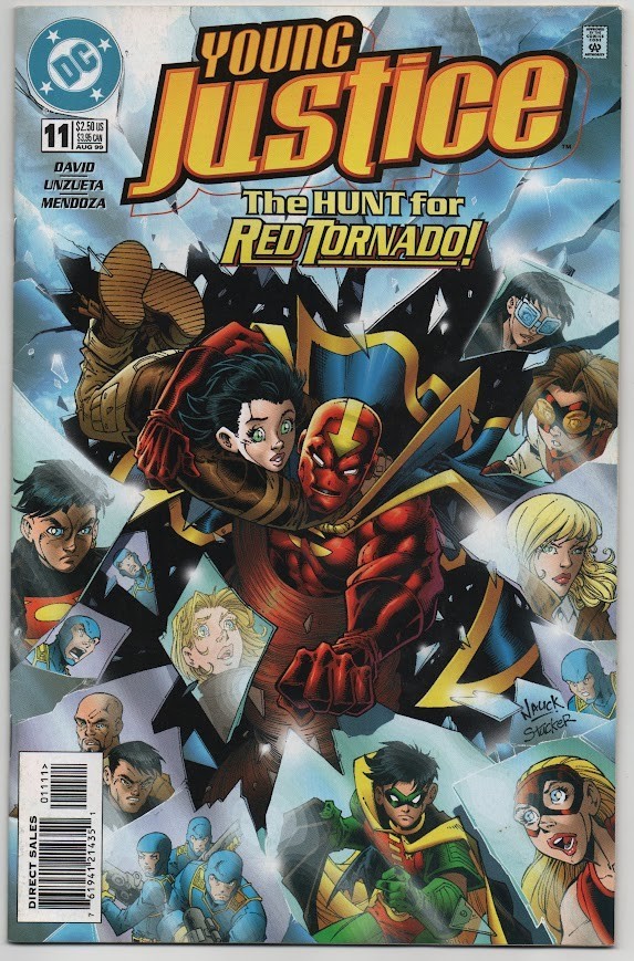 Young Justice 11 DC Comics 1999 FN- 5.5 Tornado rosso caccia