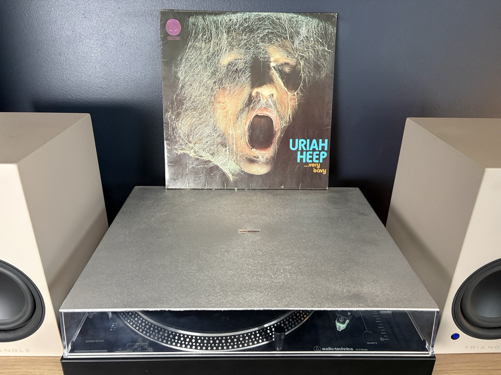 Uriah Heep Very ‘Eavy Very ‘Umble UK 1970 Misprint Large Vertigo Swirl G+/VG