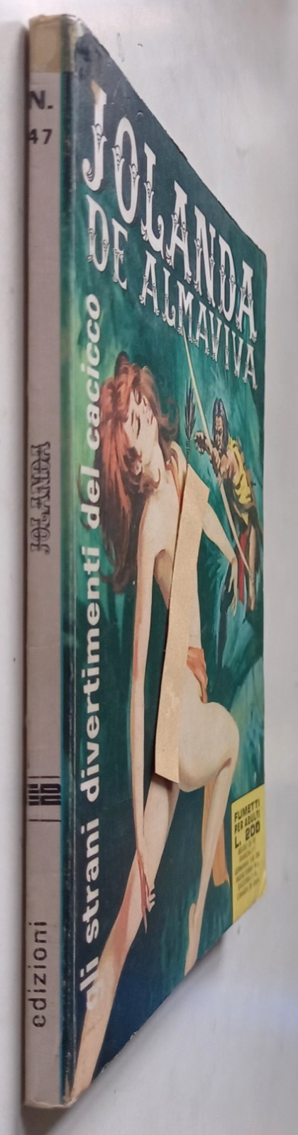 JOLANDA DE ALMAVIVA N. 47 - 10/1972 - 'Gli strani divertimenti del..' - ed. RG