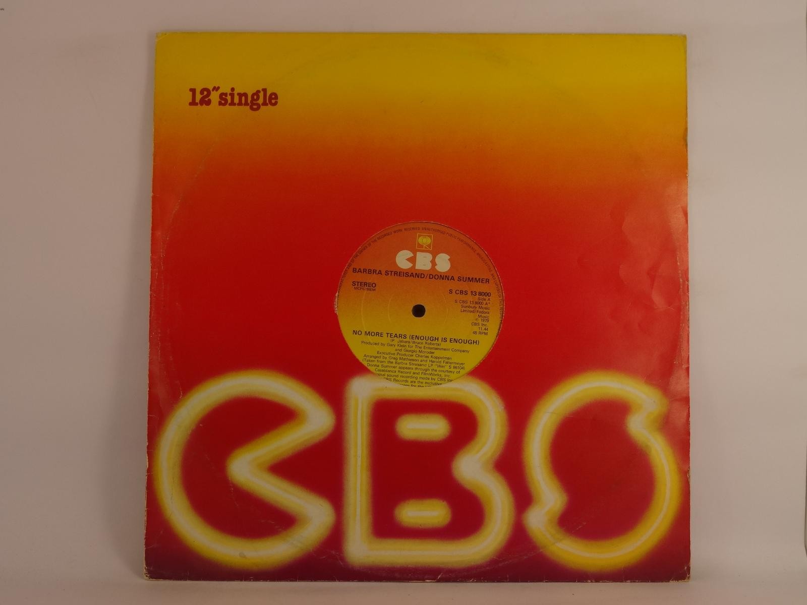 BARBRA STREISAND / DONNA SUMMER NO MORE TEARS (ENOUGH IS ENOUGH) (275) 2 Track 1