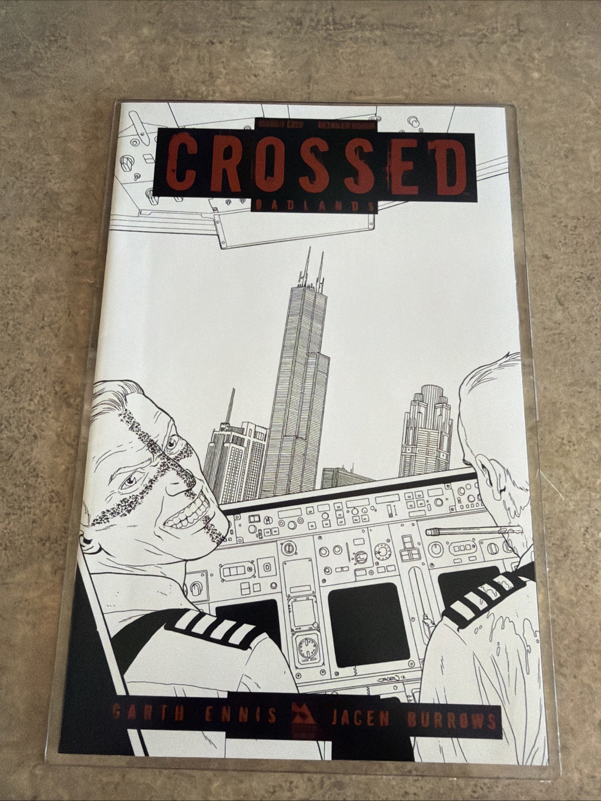 Crossed Badlands Issue #1 C2E2 Retailer ENNIS Sketch Variant NM GREAT CONDITION