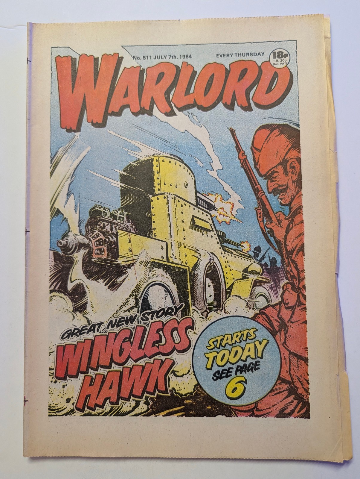 Warlord Comic No 511, July 7th 1984.