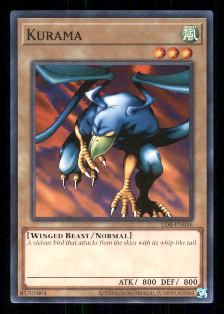 Kurama LOB-EN039 (Edizione 25° Anniversario) Yu-Gi-Oh Unlimited NM