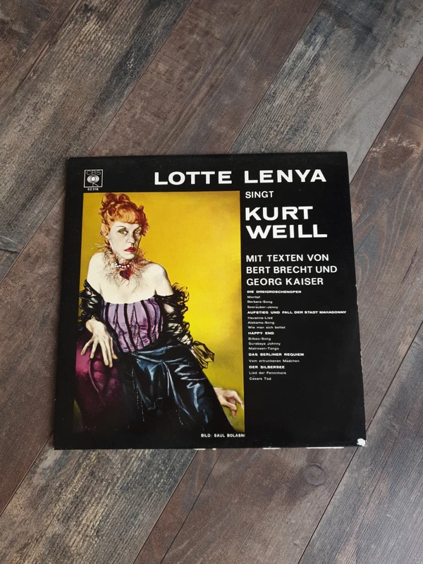 Vinyle lotte lenya singt kurt weill