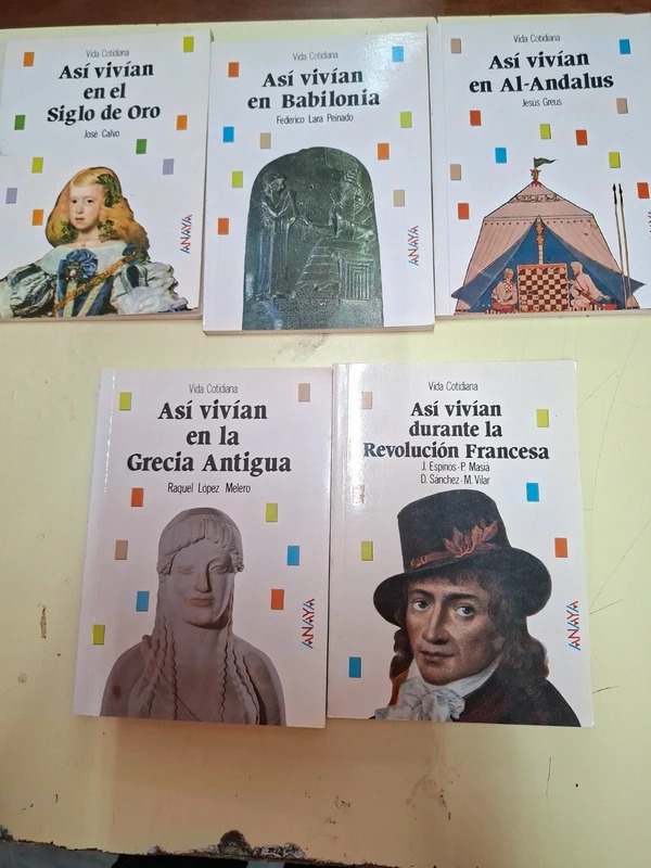 Lote 5 libros asi vivían