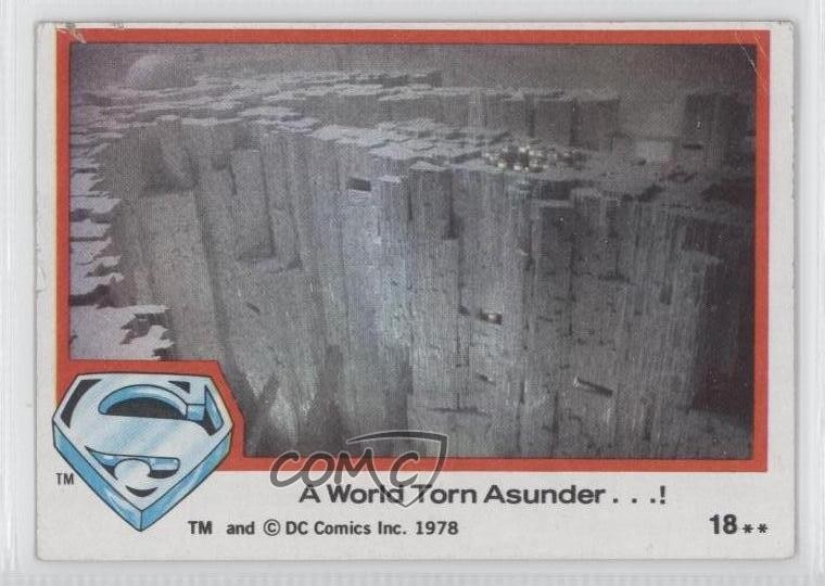 Topps Superman Il film 1978 Un mondo lacerato! #18 y8n