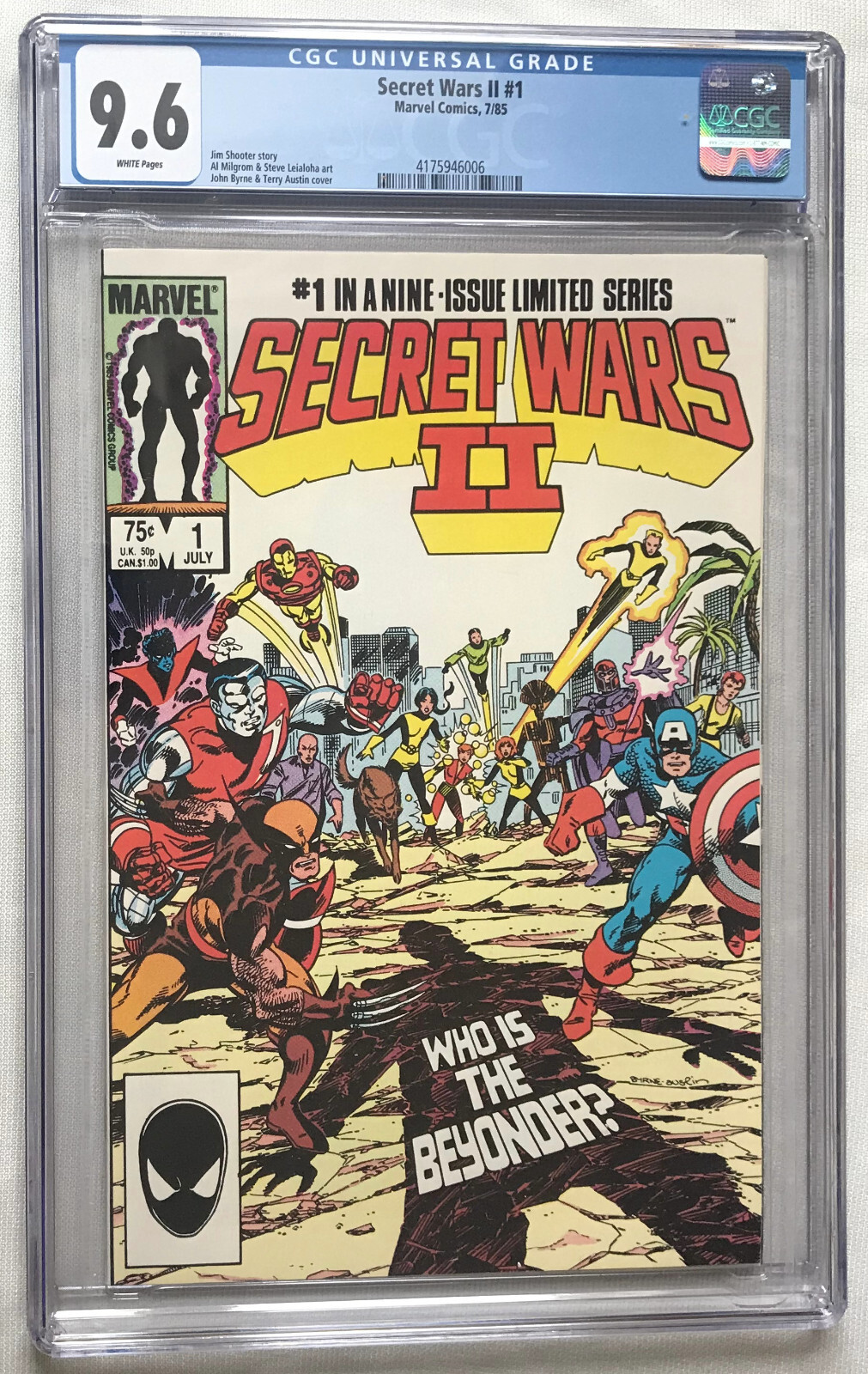 Secret Wars II #1 and 2 : Both CGC 9.6