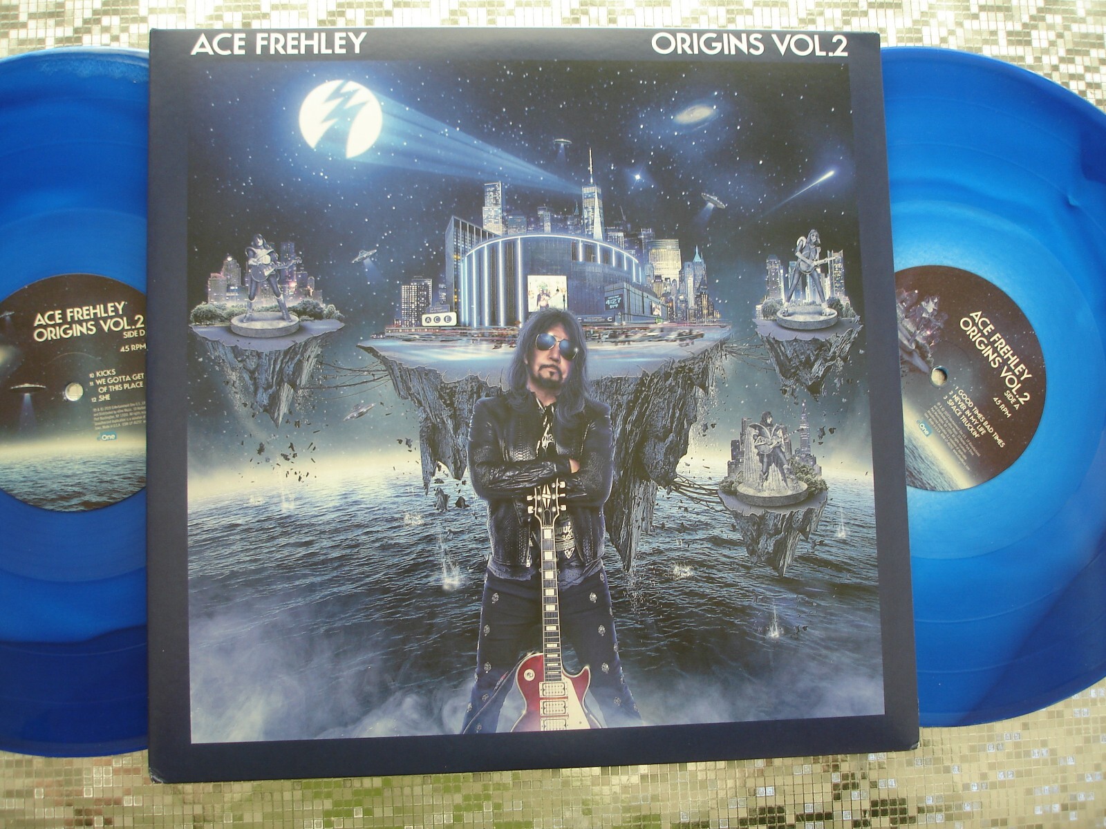 Ace Frehley ‎~ Origins Vol.2 ~ Blue Swirl Vinyl LP   eOne Music EOM-LP-46292